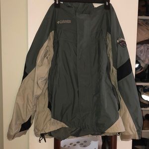 Columbia Omni Tech shell jacket.  Waterproof.